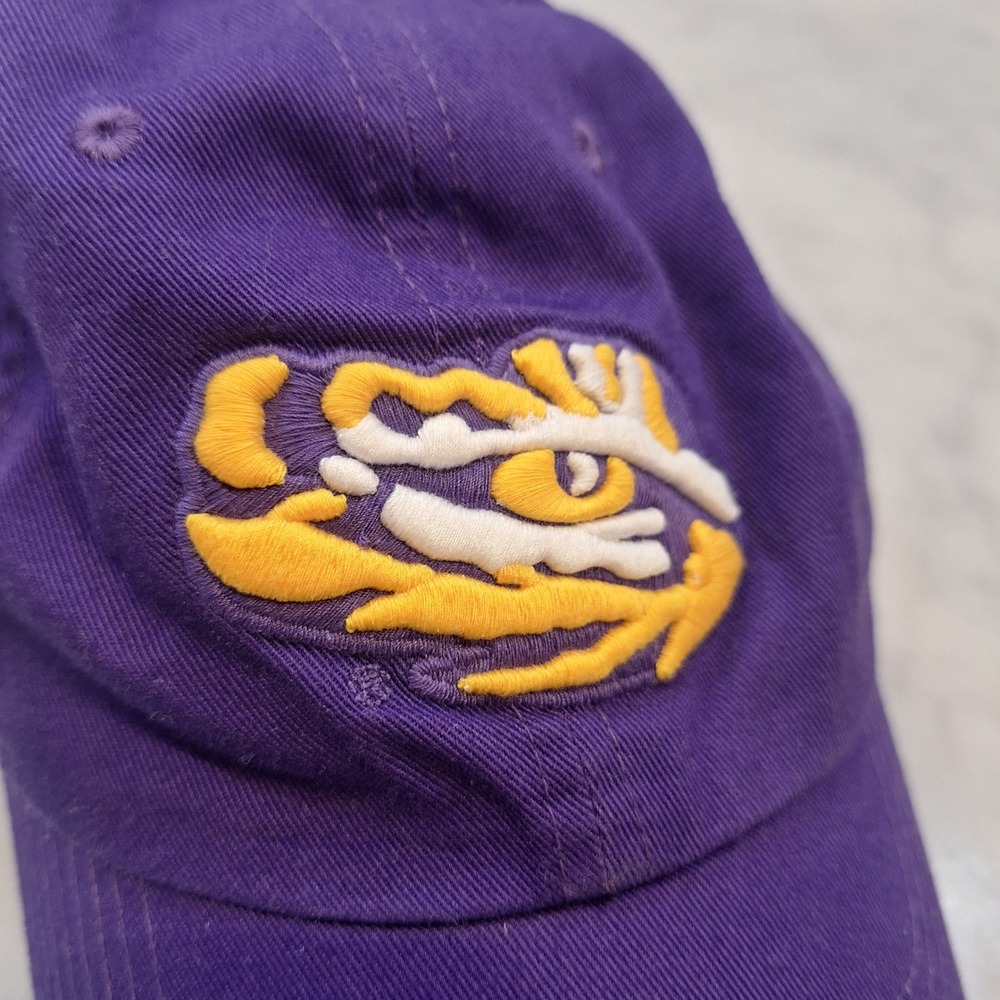 Nike Hat Mens OSFA Purple LSU Tigers Eye Heritage86 Dri-FIT Adjustable Cap NCAA
